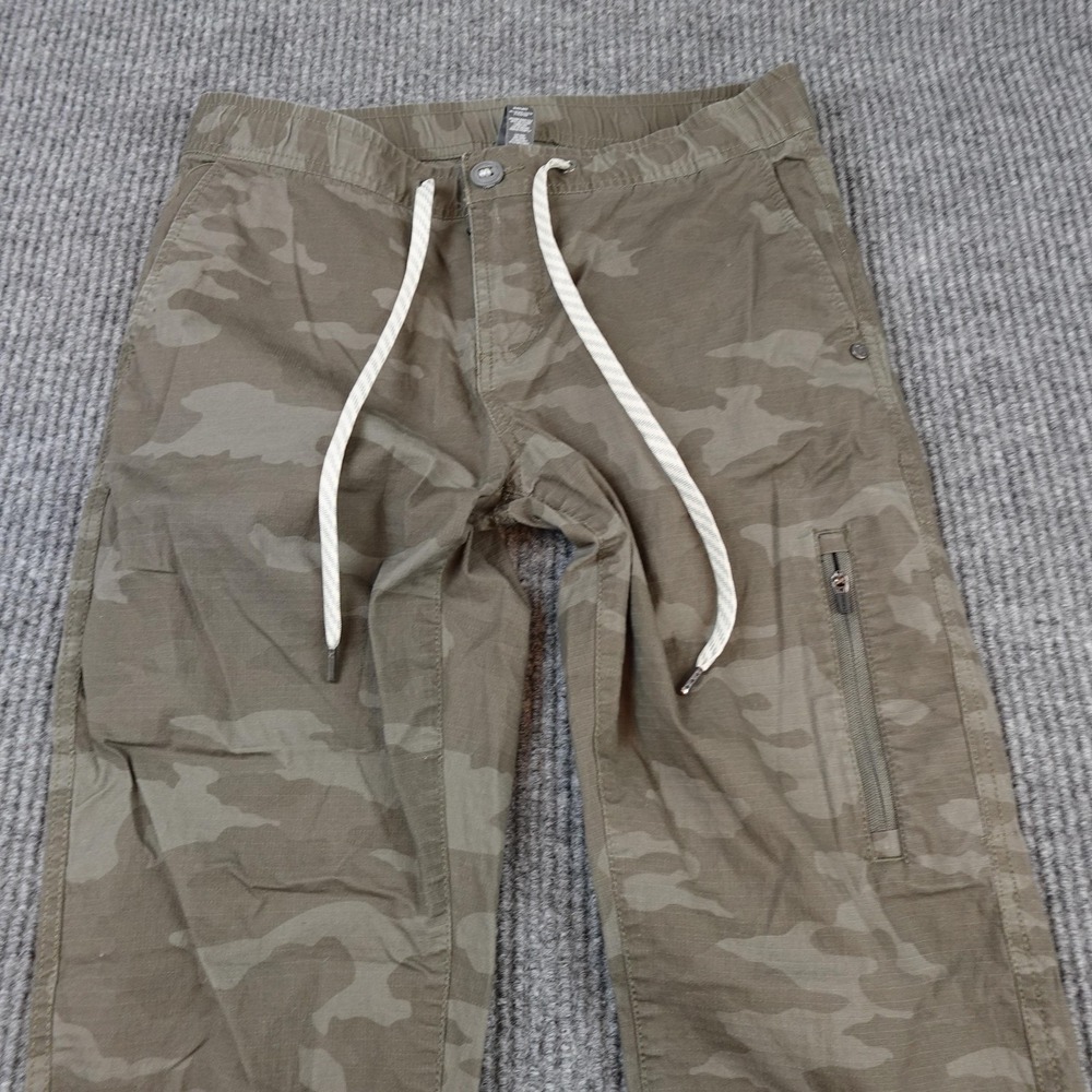 Vuori Ripstop Pants Womens Small Green Camo Elastic Waist Jogger Utility VW401 - Picture 2 of 8